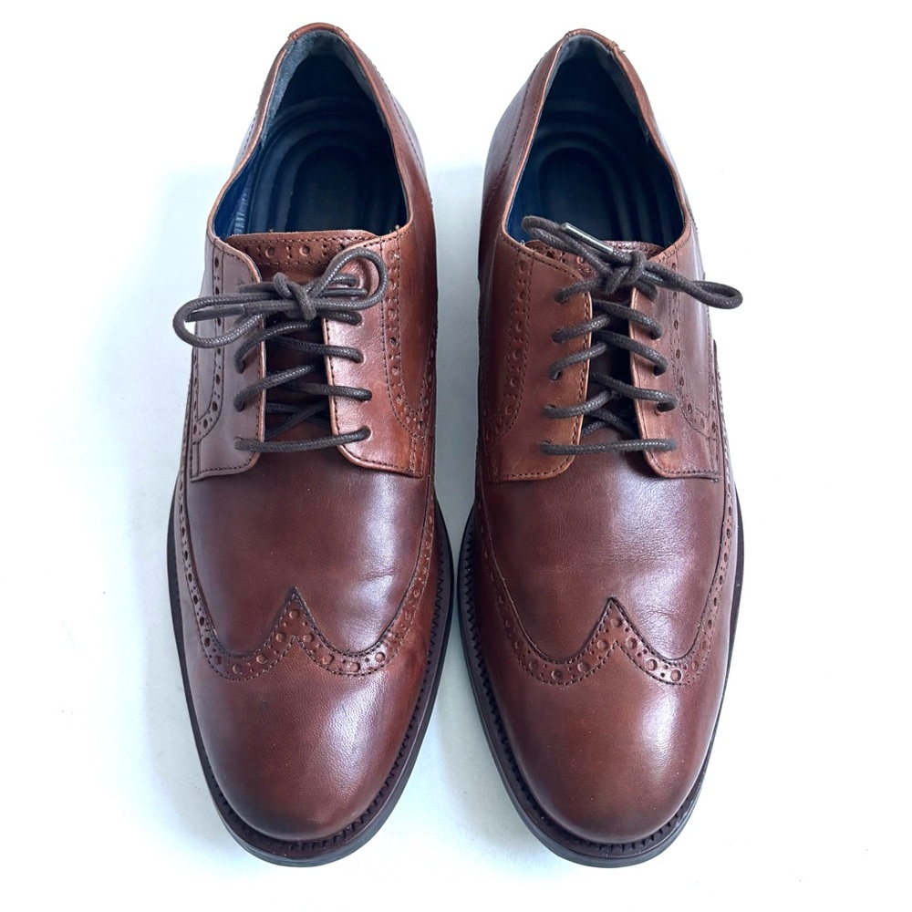 Cole Haan Watson Brown Wingtip Oxford Dress Shoes Leather Size 10.5 Medium